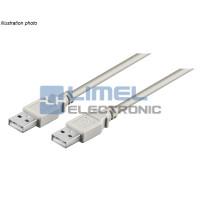 Kábel USB A zástrčka - USB A zástrčka 5,00m * USB 2.0